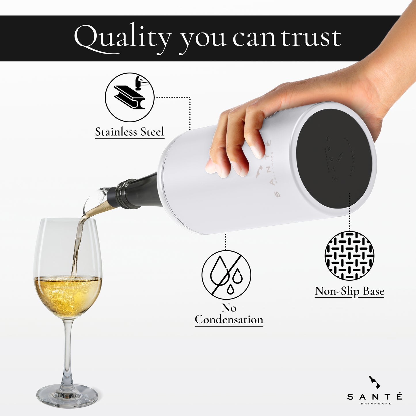 Wine Chiller & Stick (White)